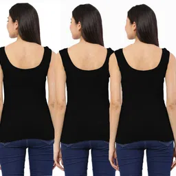 dazico Women Black Tank Top/Vest image 2