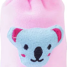 heart home Rabbit Design Velvet Newborn Baby Feeding Bottle Cover-Pack of 3 (Pink) image 4