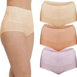 bella voste Pack of 3 Women Hipster Multicolor Panty image 4