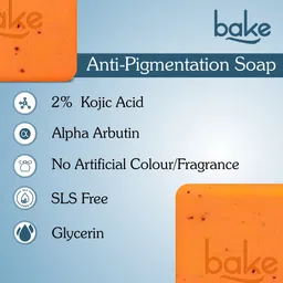 bake 2% Kojic Acid Soap with Alpha Arbutin & Lactic Acid For Pigmentation, Dark Spots image 4