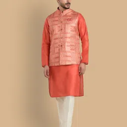 trends of ethnic Geometric Print Men Waistcoat-picture-32