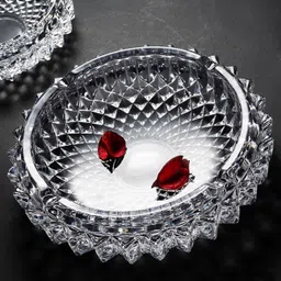 goldfinch Ashtray Glass Round Cigar Cigarette Table top Ash Tray Indoor Outdoor Home Tray image 2