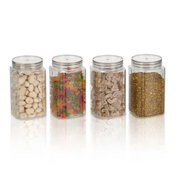 steelo Transparent Plastic (Set of 2) Varg Plastic Kitchen Container Set Clear 1000 ml image 2