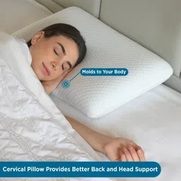cevenza Memory Foam Orthopaedic Pillow Pack of 1 Nature APINO1 image 3
