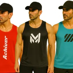 Pack of 3 Men Vest-image-15
