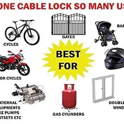 universe Multipurpose Cable Lock Bicycle Lock image 5