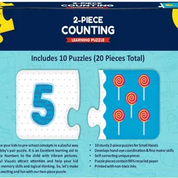 lattice Counting 2 Pieces Learning Pack Jigsaw Puzzle Pre School Puzzle Toys image 5