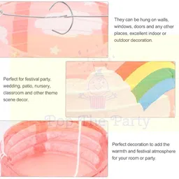 poptheparty Air Balloon Paper Lantern Paper Lamps Party Paper Lanterns Ball Lamps Decor Red Paper Hanging Lantern image 3