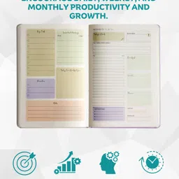 doodle Reduce Stress with 6 Months Undated Work Life Balance - A5 Planner | Organize, Reflect, and Plan for a Balanced Life - 336 Pages image 3