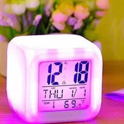 kadio Digital White Clock image 2