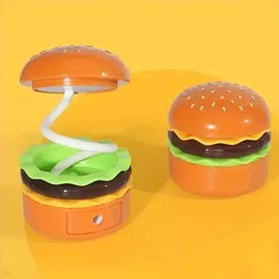 barbarik Burger Design Rechargeable Lamp with Adjustable Neck & Sharpener (Pack of 1) Study Lamp-picture-15