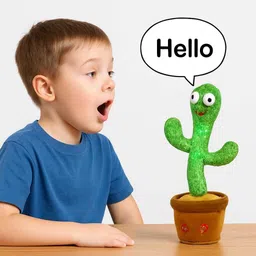 j t g Rechargeable Dancing Cactus Toy for Children | Speaking Cactus for Babies image 2
