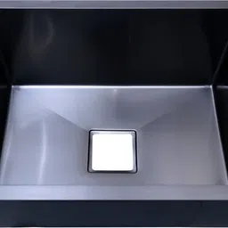 crocodile 24" X 18" X 10" BLACK 304 GRADE BLACK MATT Vessel Sink image 3