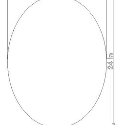 merkezi art MB07 Wall Simple Mirror for Bathroom, Living Room, Bedroom 18 x 24 Inch Bathroom Mirror image 3