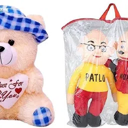 mhk MOTU PATLU & BUTTER BLUE CAP Soft Stuffed Toy - 18 cm-picture-22