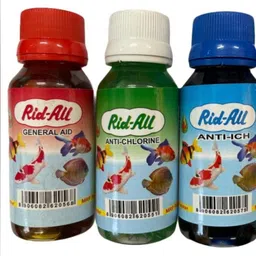 roli RID ALL 60ML MEDICINE / PACK OF 3 MEDICINE FOR AQUARIUM Pet First Aid Kit-picture-18