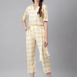 Checkered Women Jumpsuit-image-38