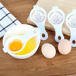 mapperz Re-usable Egg Separator Egg Yolk Separator Egg White Filter Plastic Egg Separator image 5
