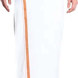 GOWRI TEX Woven Men Dhoti image 4
