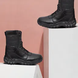 para commando LEATHER COMBAT ARMY BOOT SHOES FOR MEN / ARMY /COMBAT BOOTS /DMS SHOES Boots For Men-picture-21