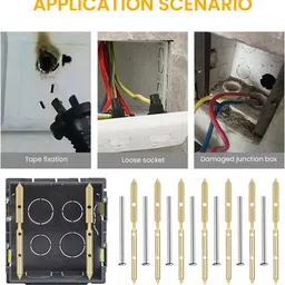 zomei 10Pcs Wall Switch Box Repair Tool Socket Cassette Repairer Electrical Fixing Rod Standard Screwdriver Set image 3