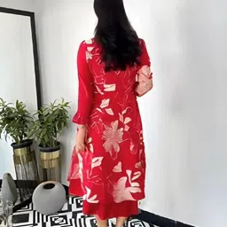 shanoor textile Women Viscose Rayon Kurta Pant Set image 2