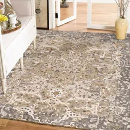 kaleen india Mocha Traditional Polyester 5' X 7' Machine Made Carpet-picture-32