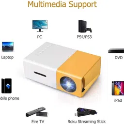 AMARTRADES mini HD 1080P LED Mini Projector Portable Pocket Theater for Home (600 lm) Portable Projector image 4