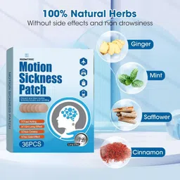 wishbone Motion Sickness Relief Patches, 36 Count Behind Ear Nursing 72 Hours Long Last - 16 Slots image 2