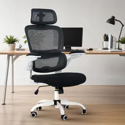 drogo Ergonomic Office Chair for Work from Home Computer Chair Flip-up Armrest&Recline Mesh Office Adjustable Arm Chair-picture-22