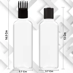 madhya Oil Applicator Bottle for Scalp with Comb Cap for Applying Hair Oil Shampoo image 2