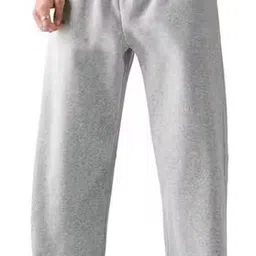 nivcy Men Relaxed Grey Cotton Blend Trousers image 4