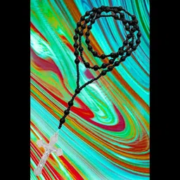 dynamic retail global Cross Locket Jesus Chain Necklace Pendant Rosary Christian Jewellery Z1783R Crystal Pendant Set image 2