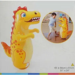 fabofly Dragon Shape Inflatable 3-D Punching Hit Me Bop Bag Inflatable Bouncer For Kiddos. Inflatable HitMe Toys image 2