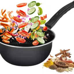 kashvi Non-Stick Utensils Tea/Coffee Sauce Pan - Induction & Gas Stove Sauce Pan 17 cm diameter 1.2 L capacity-picture-17