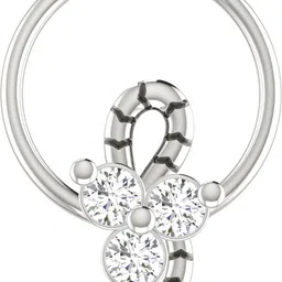 avsar Ruhanika 14kt Cubic Zirconia White Gold Nose Wire-picture-14