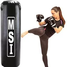 monika sports Long Unfilled Punching Bag with Boxing Handwrap For Boxing & Kick Boxing Boxing Kit image 5