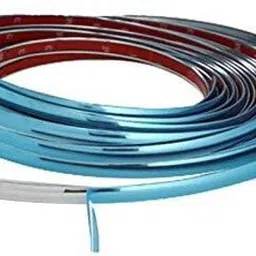 qnjl 10mm Flexible Car Chrome Beading Car Door/Window/Bumper Edge Protection Car Beading Roll For Door image 2