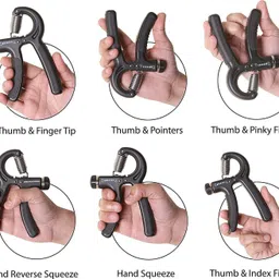 adveriq grip Hand Gripper For Best Hand Exerciser Grip Adjustable 10kg For Men & Women Hand Grip/Fitness Grip image 3