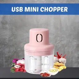 guggu Chopper (Electric Rechargeable Chopper) for Kitchen Vegetable Garlic Onion W81 Electric Vegetable & Fruit Chopper-picture-23