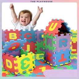 popplop EVA Foam Mat Puzzle Numbers & Letters Floor Mats Learning Toys Puzzle Game image 4
