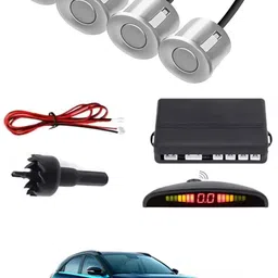 zplus Universal 4 Silver Reverse Parking Sensor With LED Display For Cars-193 Safety of Passengers/Car One Alarm Kit-1145 Parking Sensor-picture-10