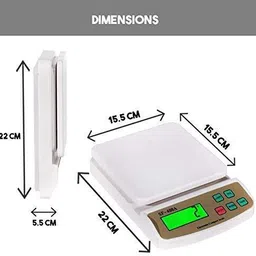 kidsdelight Kitchen Weighing Scale Adaptor 10 kg Digital Multi-Purpose Food Weight Machine Weighing Scale image 2