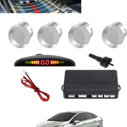 msnp 4Pcs Silver Reverse Parking Sound Warning sensor for car Protection-105 Universal Silver Reverse Assistance Praking Sensor for car-105 Parking Sensor-picture-17