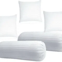 gtx Microfibre Bolster Pack of 5 Stripes Combo Set Of 3 Cushion & 2-picture-19