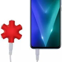 Triangle Ant Red Amazing RockStar Audio Splitter 6 Port Splitter Phone Converter image 3