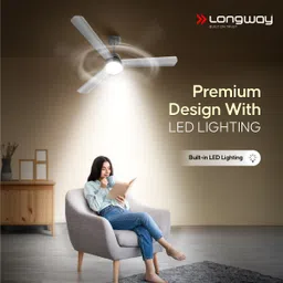 longway Luminair with 5 Year Warranty BLDC Motor with Remote 1200 mm Ceiling Fan image 5