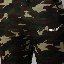 chrome & coral Men Printed Green Track Pants image 3