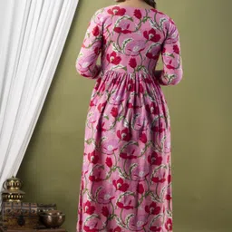 murli kurti Printed Pure Cotton Stitched Flared/A-line Gown image 2