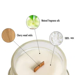 White Glass Vintage Scent Aroma Scented Candles by Aromatic Fables image 5